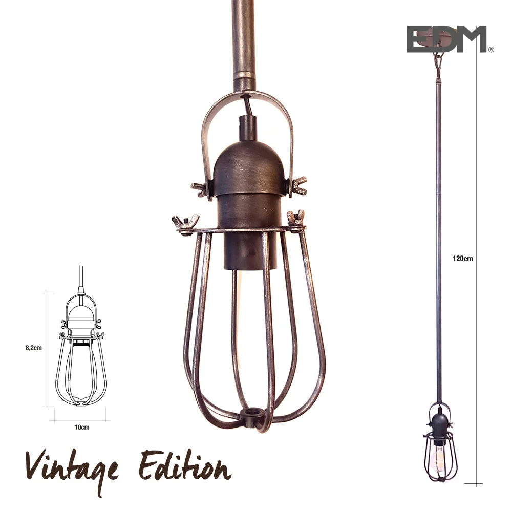 Suspensão Vintage em Ferro E27 60w