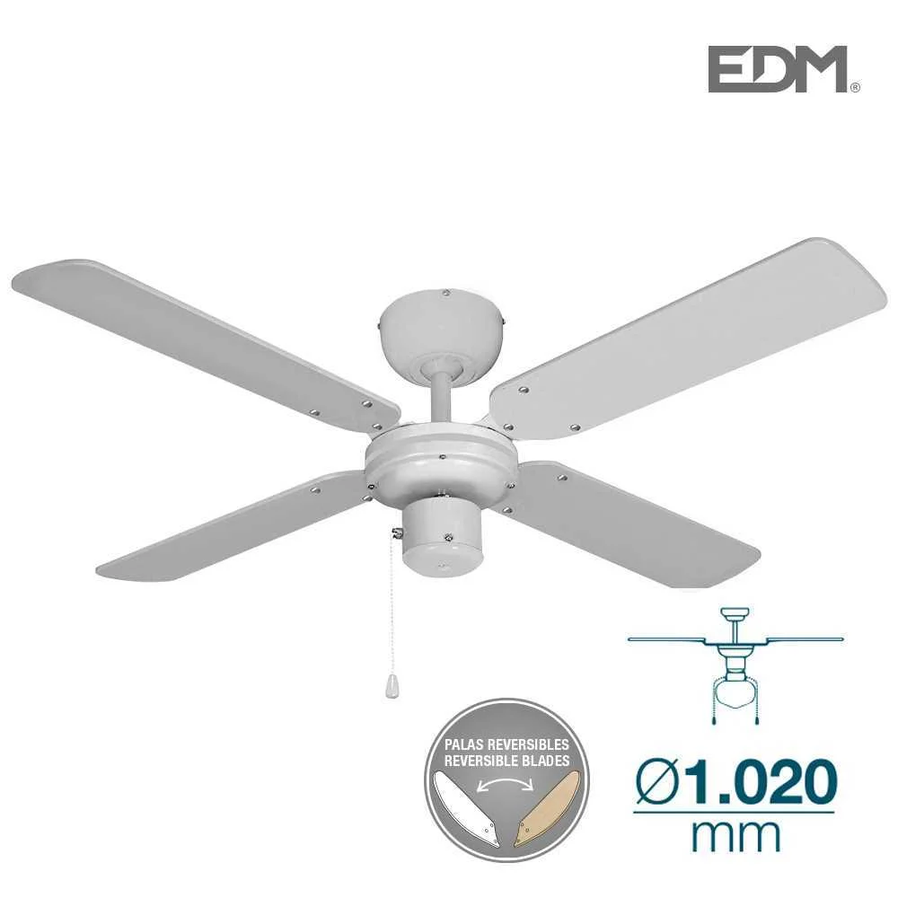Ventoinha De Teto Modelo Báltico Branco 50W Ø Aspa