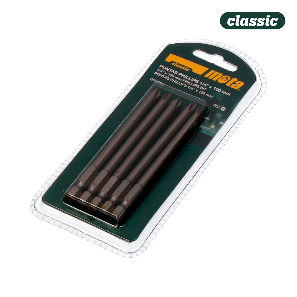 Pack 5 Pontas Bit Ph 2X90Mm 1/4' Aço Bph290