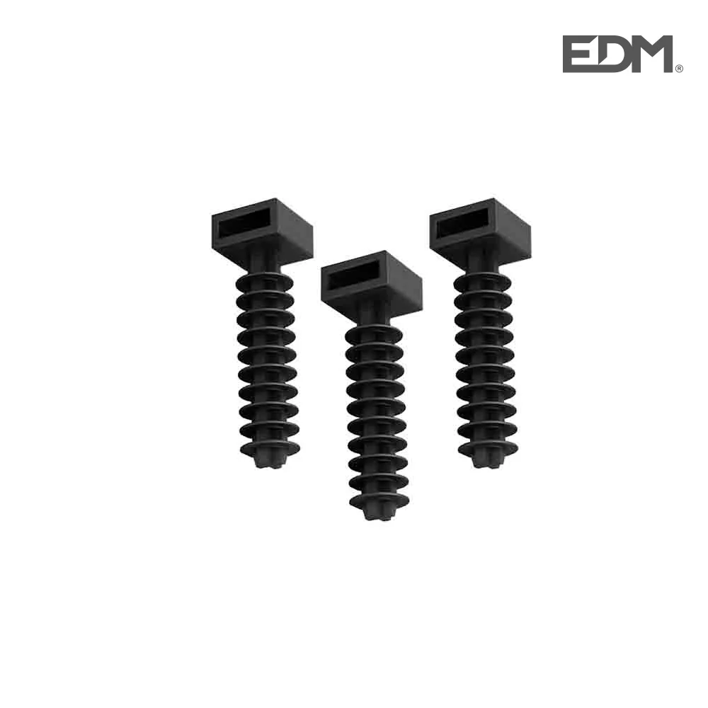 Pack 100 Unid. Bucha para Abraçadeira Preto N°6