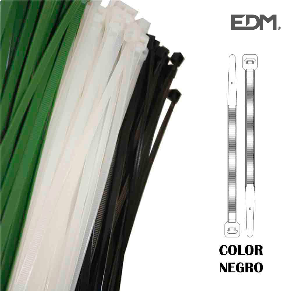 Abraçadeiras Preta 300x8mm Saco 100 Unidades