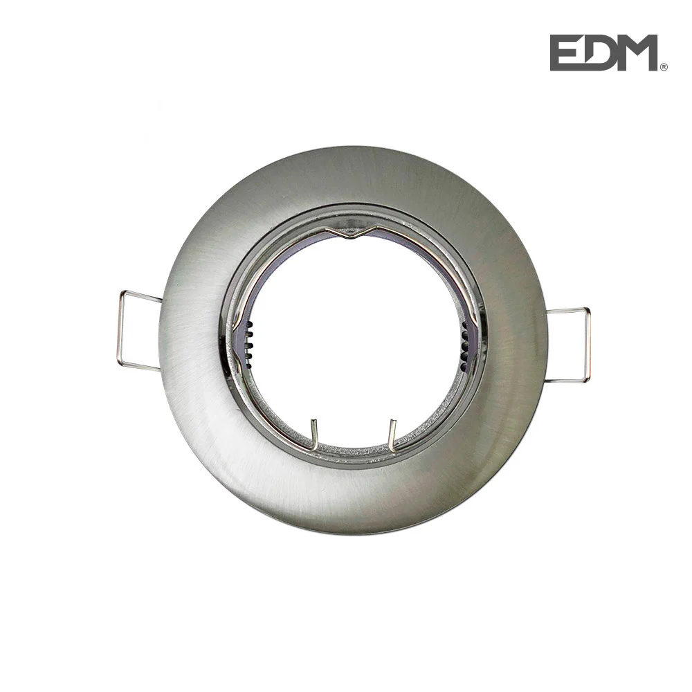 Aro Regulavel Para Lamp. Halogena Niquel Mate Edm