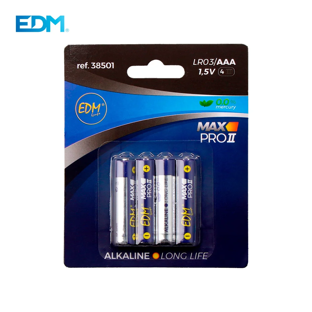 4 Pilhas Alcalinas Long Life LR-3 AAA