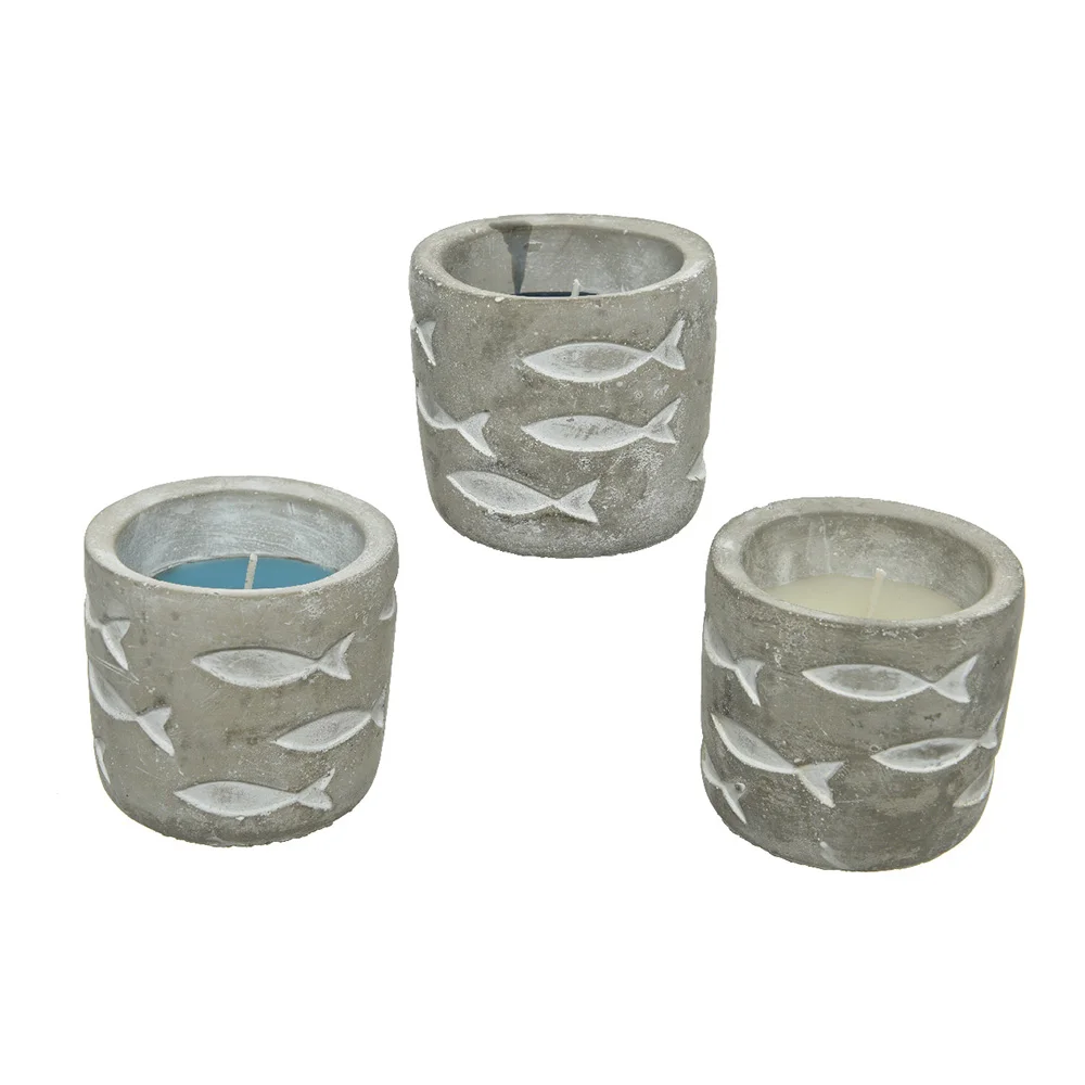 Vela Citronela De Cimento 70Gr 7,5X7Cm Cores Sorti