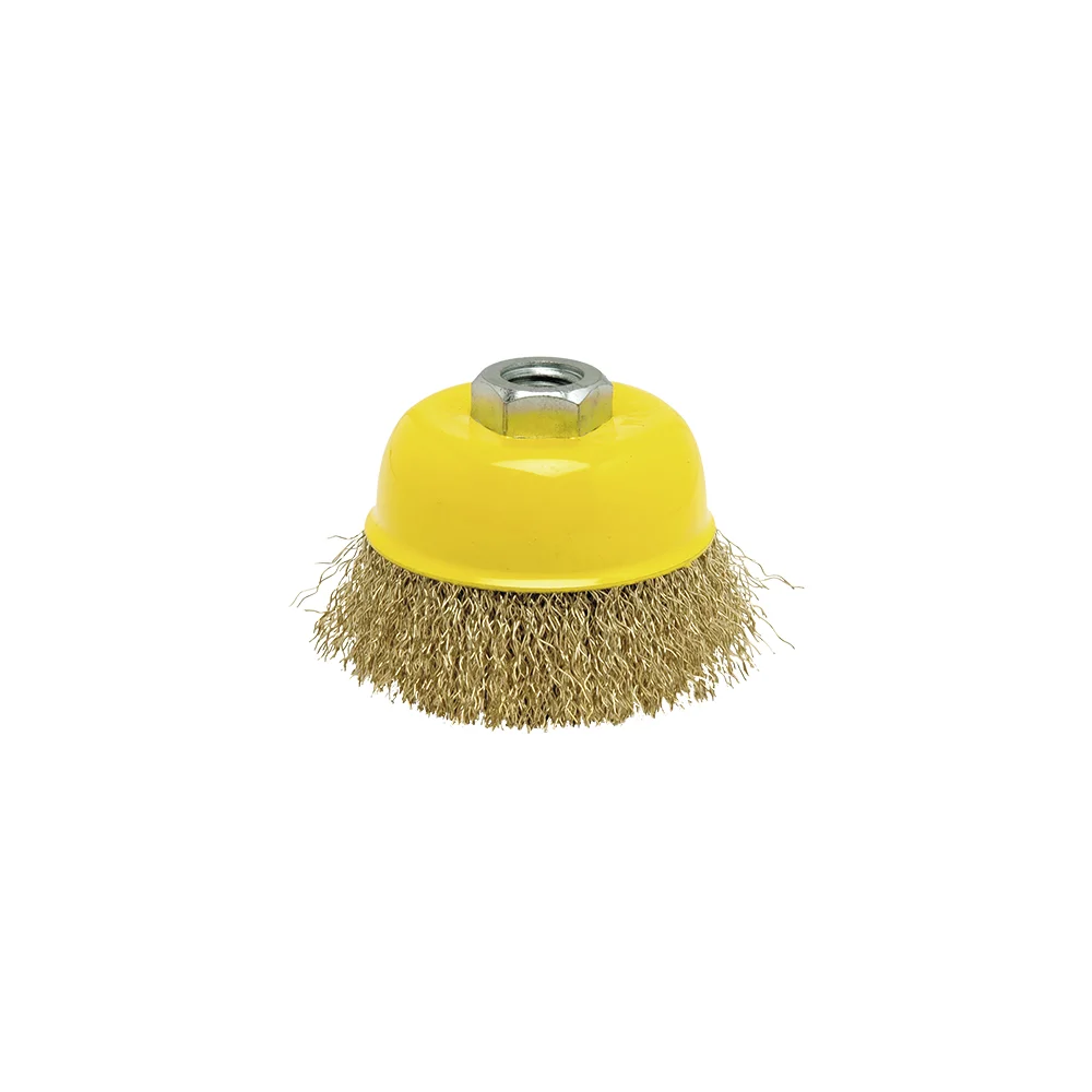 Escova Copo Arame Ondulado  100Mm Ft0100