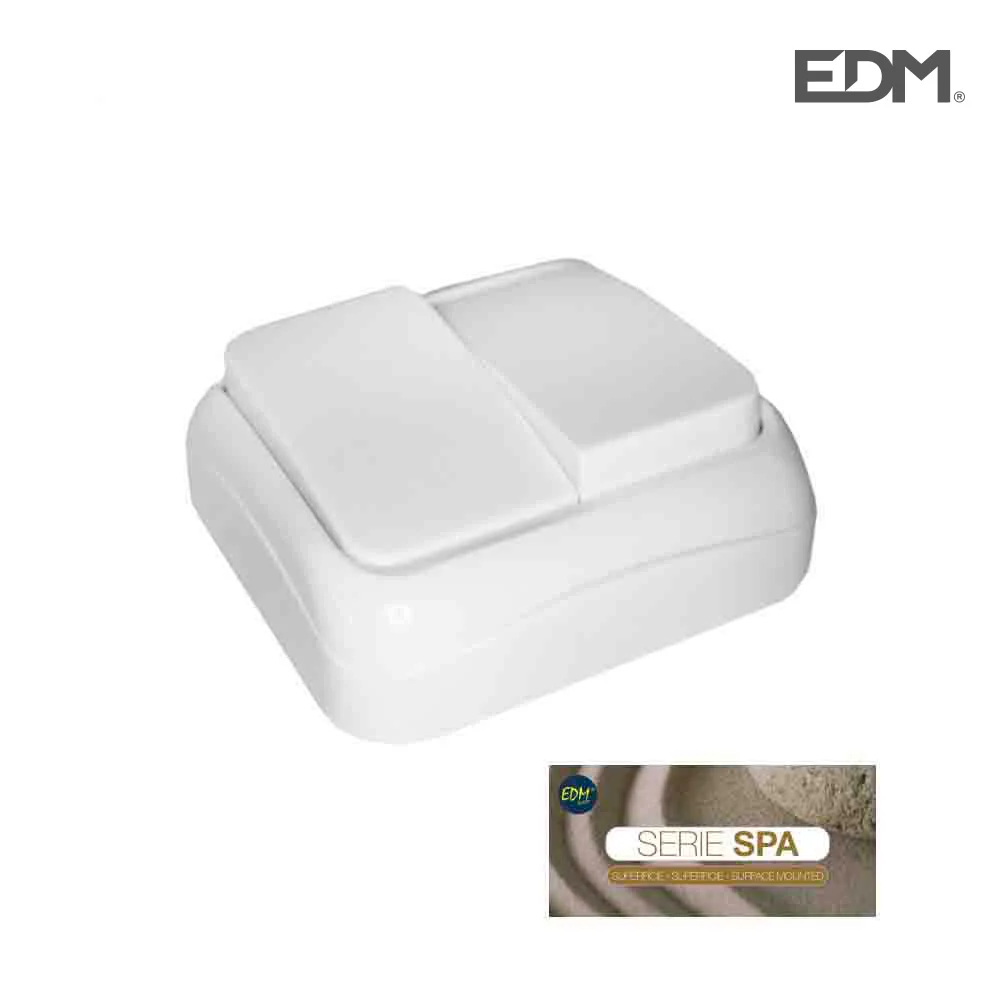 Interruptor Duplo Superficie Serie Spa Blister