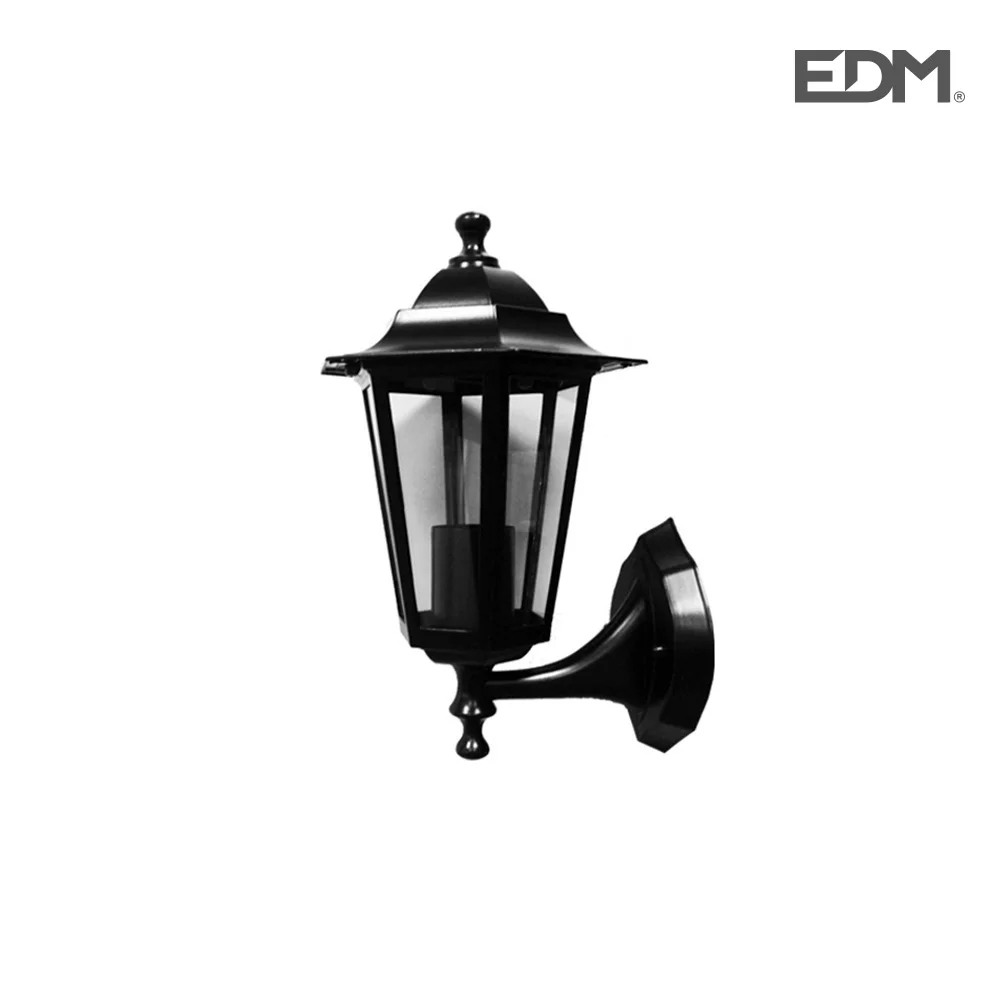 Aplique de Parede Tipo Farol Aluminio e Vidro 34x.