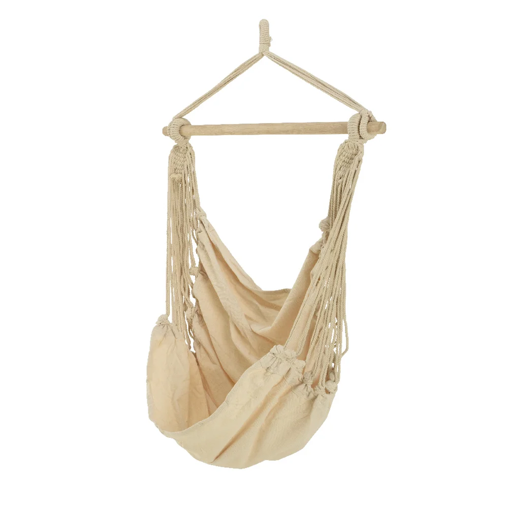 Cadeira Baloiço de Tecido Modelo Borneo 100x130cm Cor Branco