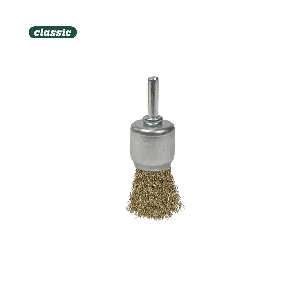 Escova Con Espiga Aço Ondulado - Broxa 12Mm Fab012