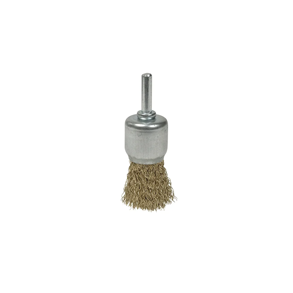 Escova Con Espiga Aço Ondulado - Brocha 17Mm Fab01