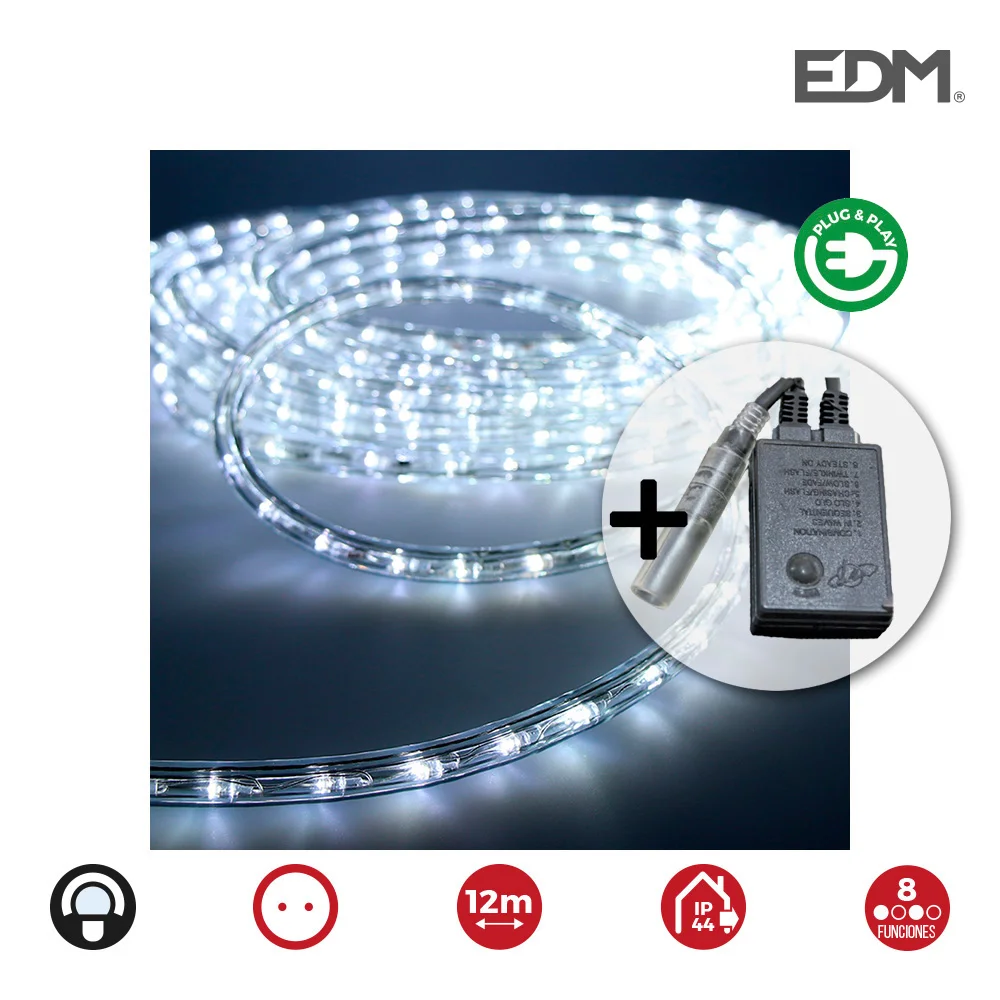 Kit Flexiled Multifunções Branco Frio Ip44 230v 12m Edm