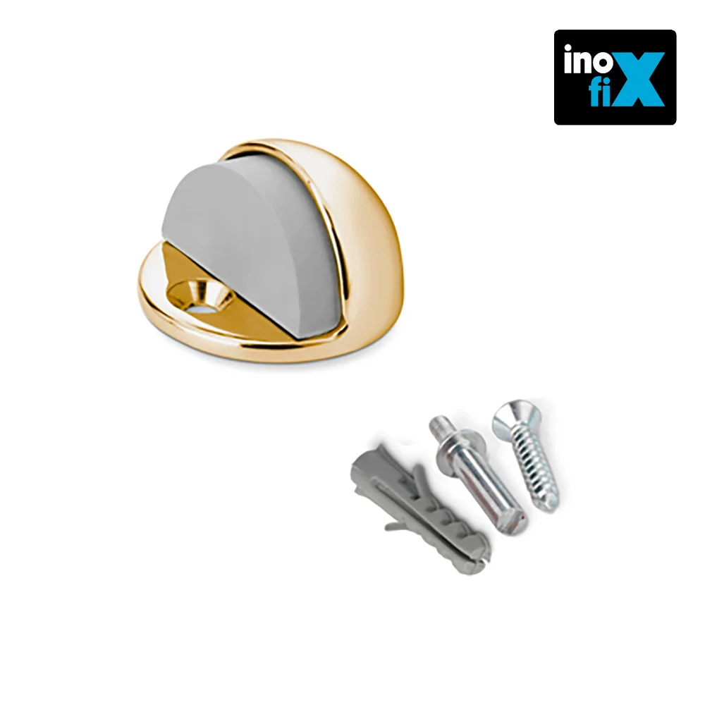 Batente Para Porta Metálico Com Parafuso Dourado