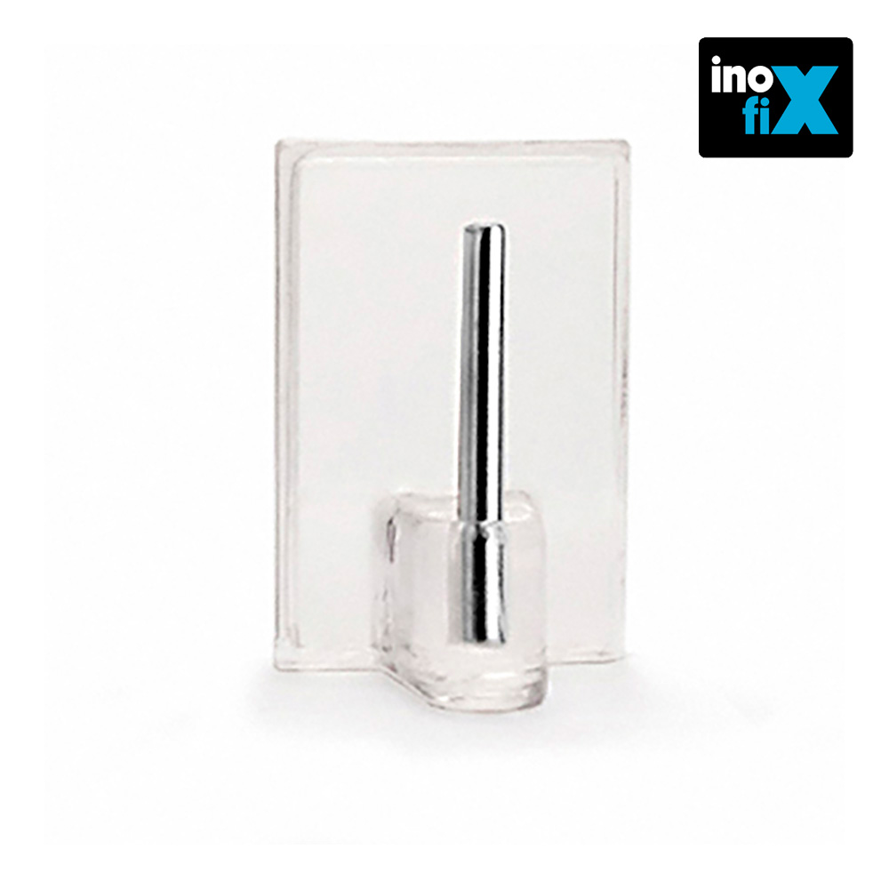 Cabide Adesivo Transparente (Blister 4 Unid) Inof.