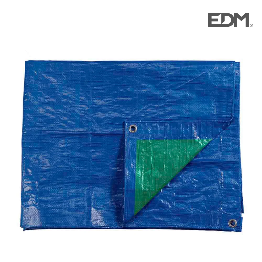 Lona Plastica 6x10mts Dupla Cara Azul/Verde com I.