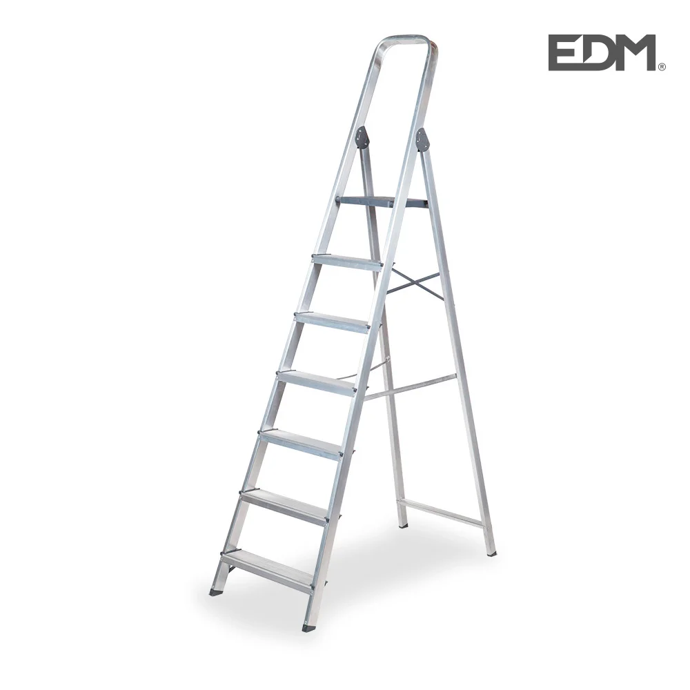 Escadote Doméstico Alumíno 7 Degraus Edm