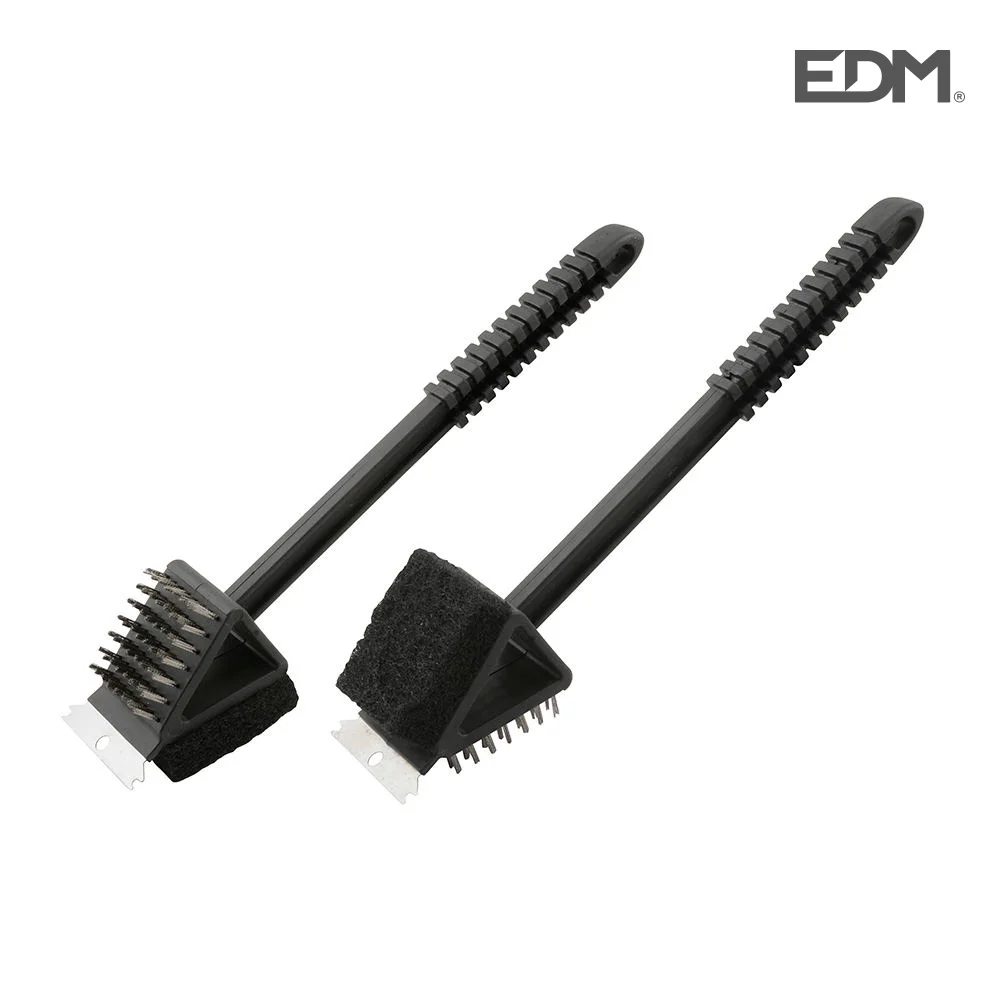 Escova Com Cabo Extra Comprido Para Churrasqueiras