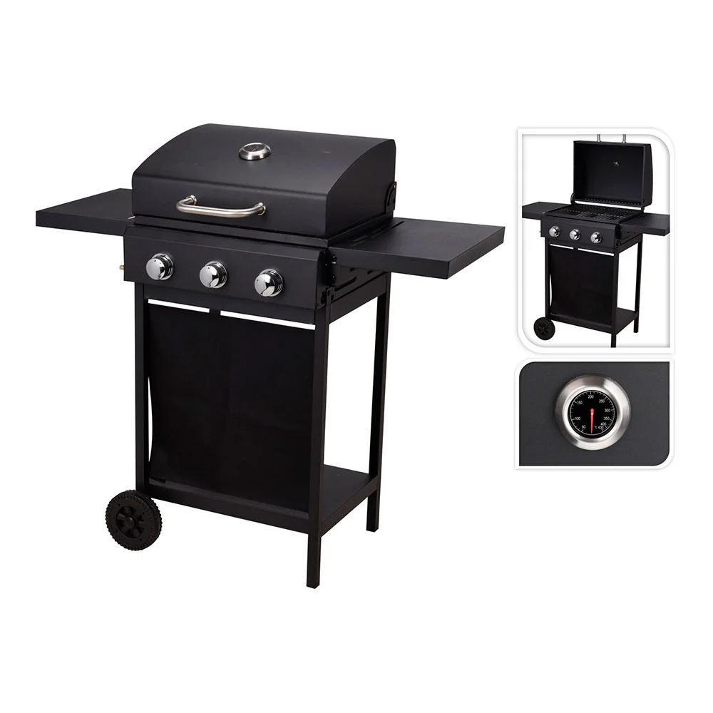 Barbacoa de Gas Negro (139 X 56,5 X 106 Cm)