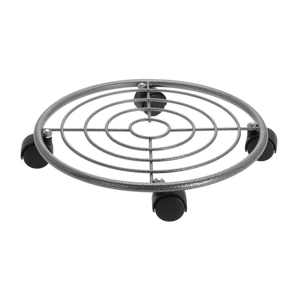Suporte Metalico Com 4 Rodas 35X6,5Cm Peso 780Grs