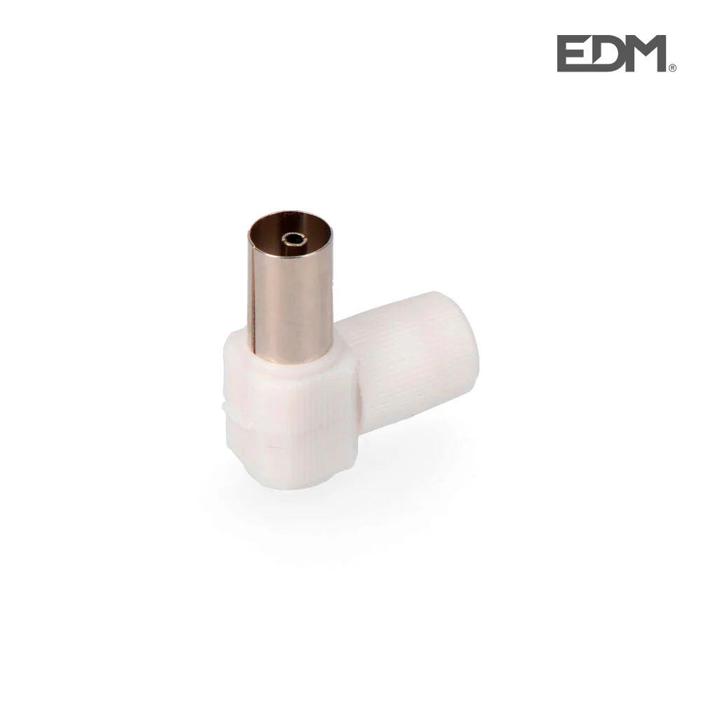 Ficha Tv Femea 9,5mm Curva Retractilado