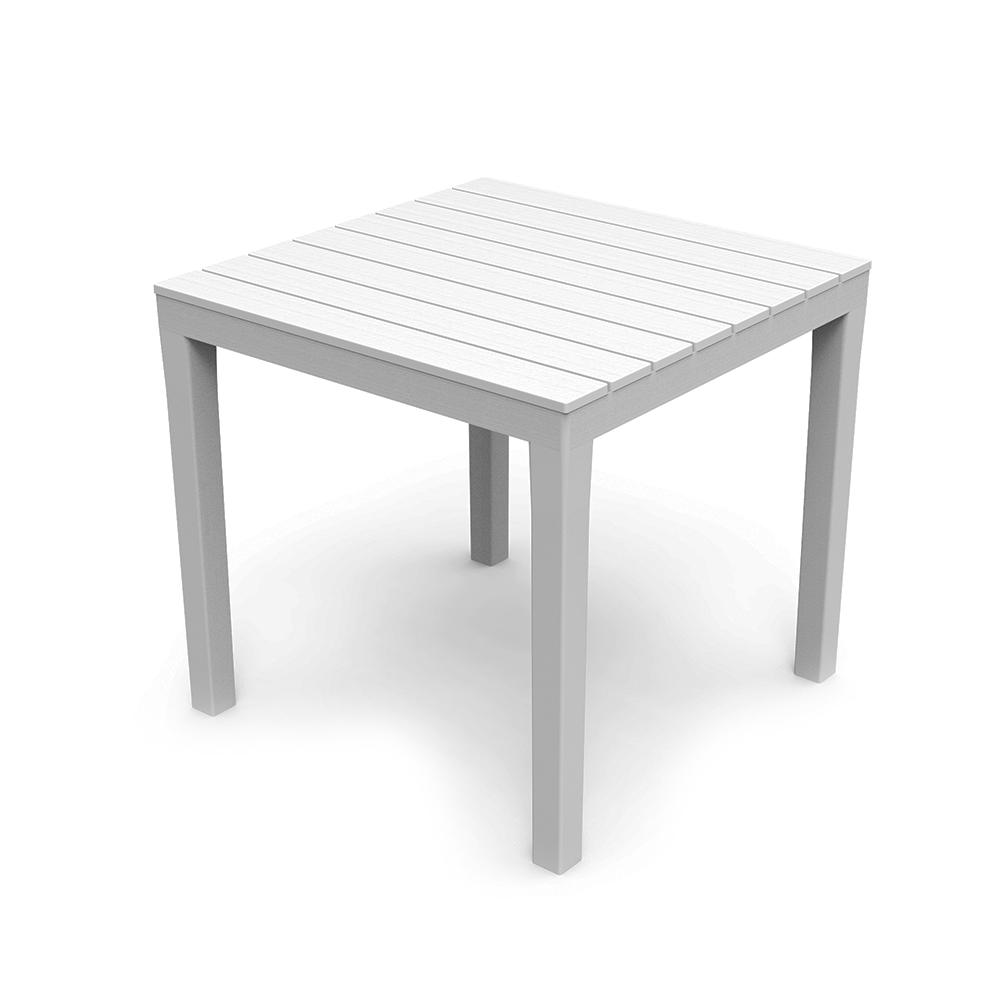 Mesa Quadrada Branca 78x78x72cm Ipae Progarden