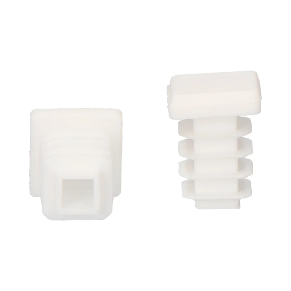 Topo de Borracha Quadrado c/ Aba  12X12Mm Branco