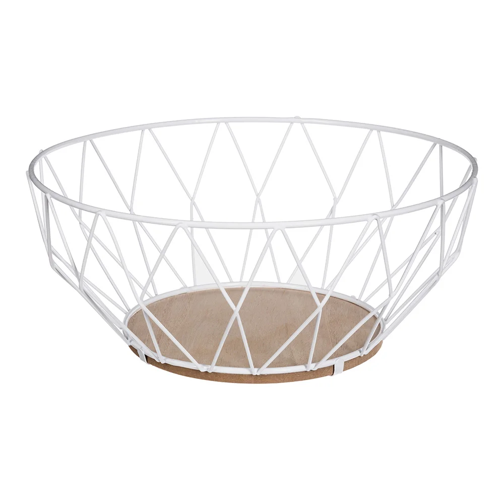 Fruteiro Metálico Baltik Branco 28cm