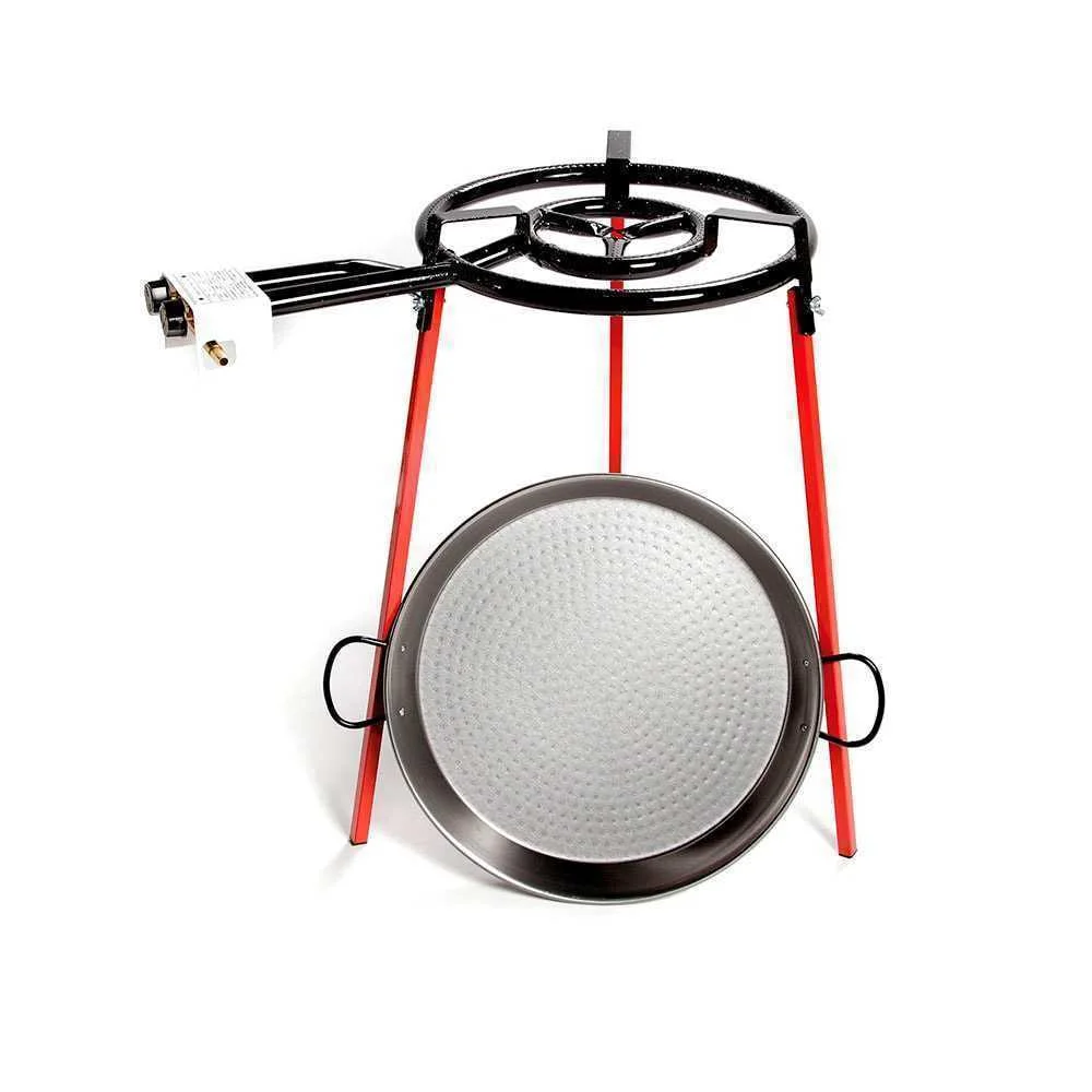 Set Frigideiras Polidas 46cm com Tripode e Queima.