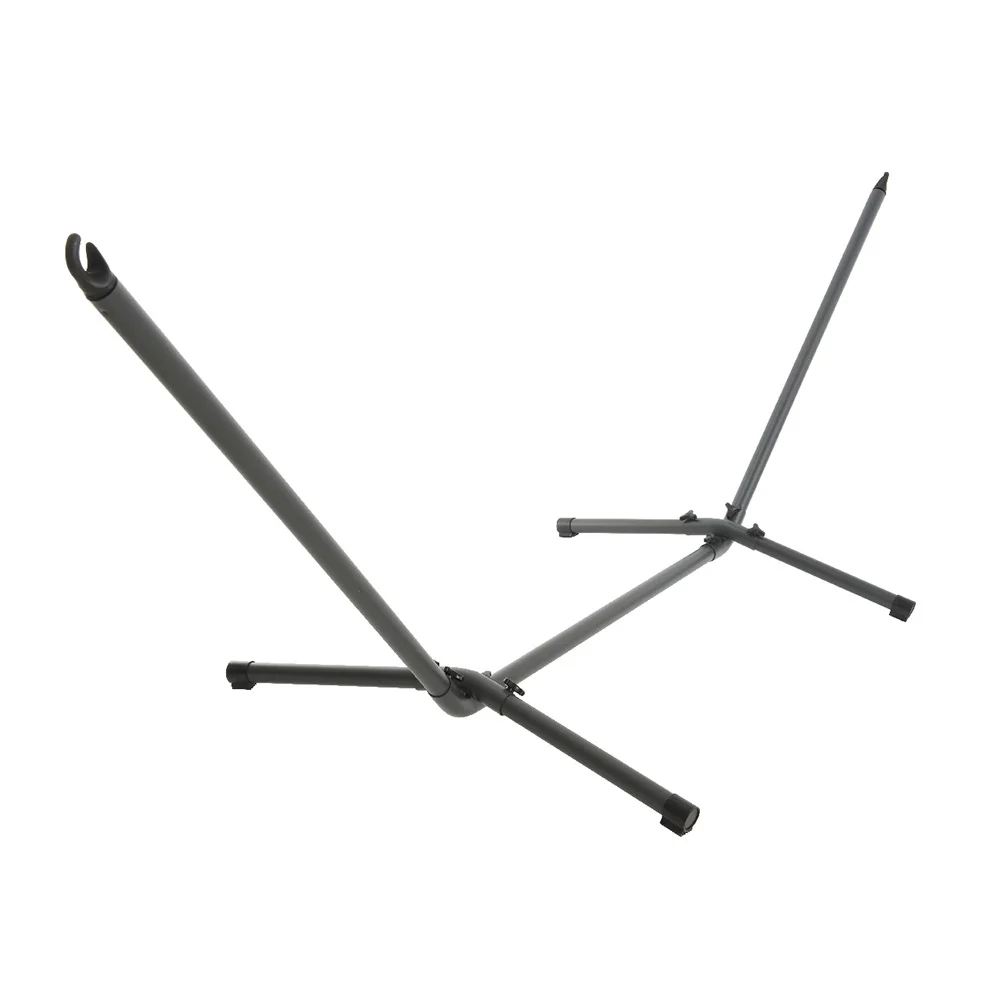 Estrutura de Ferro para Cama de Rede Exterior 93x300x105cm Cor Antracite