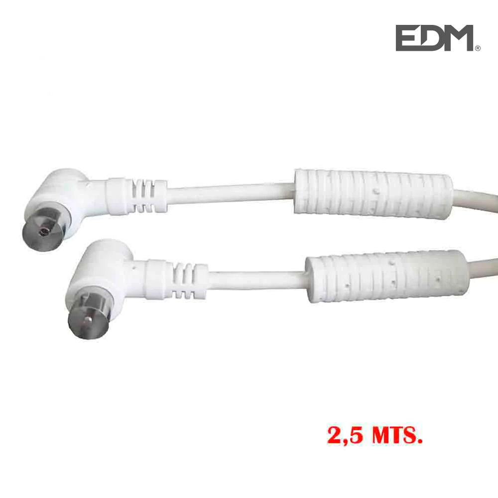 Prolongador Tv/Video Curvo Com Filtro 9,5Mm 2,5M E