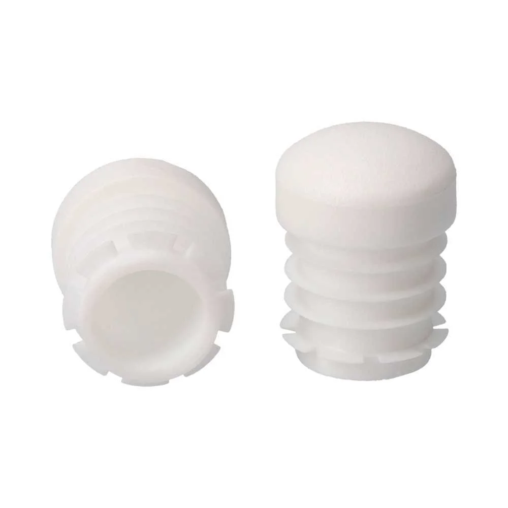 Topo de Borracha Redondo p/ Interior Ø30Mm Branco