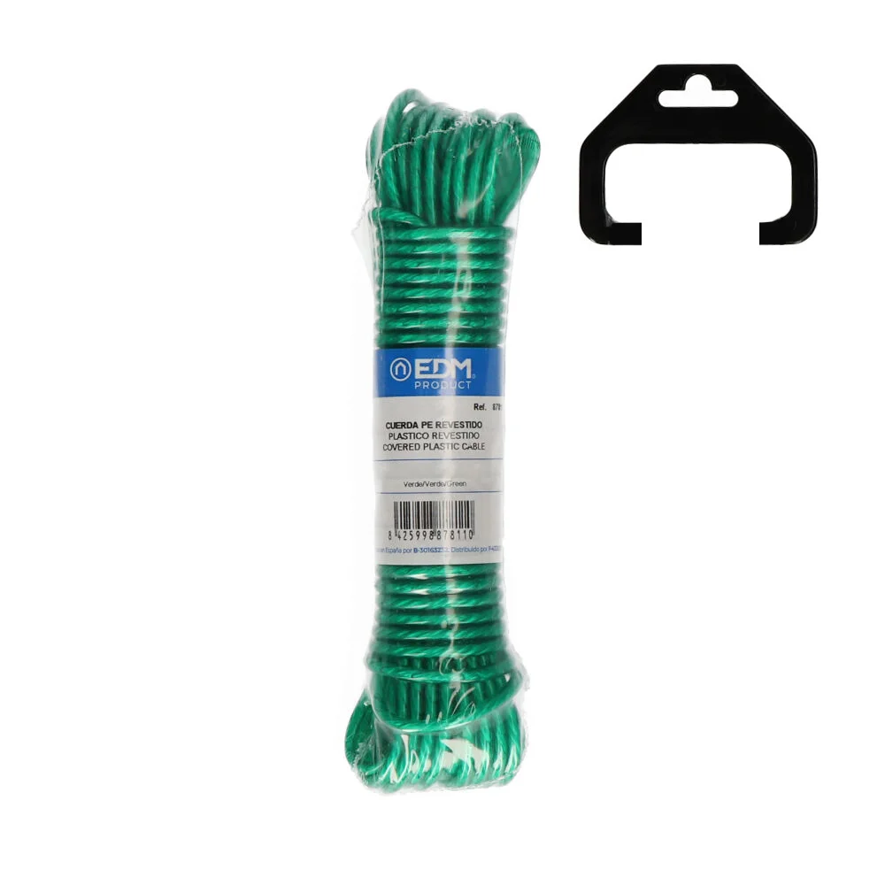 Rolo Plastico Revestido 25m Verde Edm