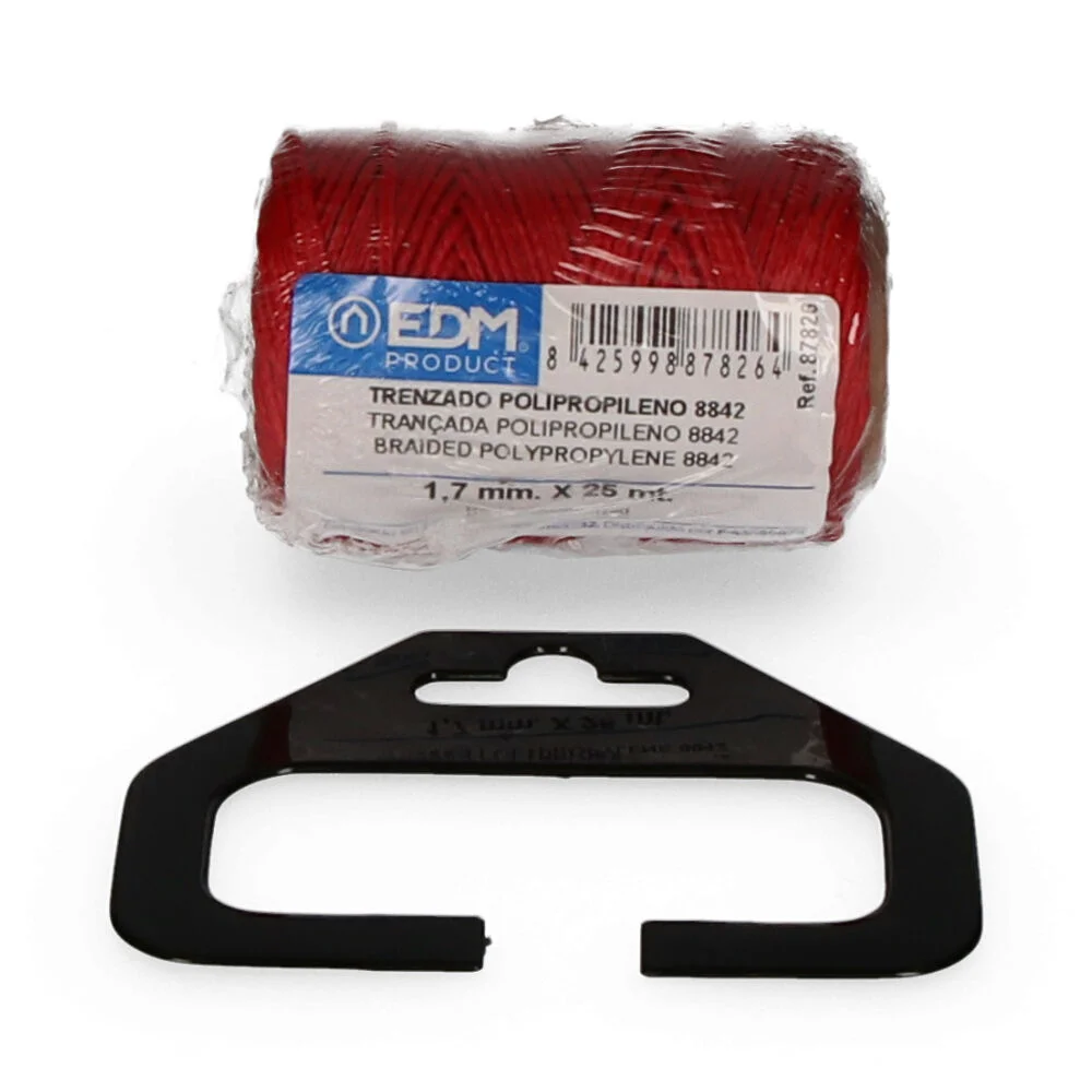 Bobina Trançada Polipropileno 8842 25m Vermelho Edm
