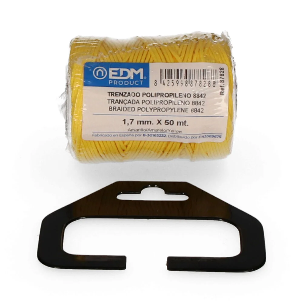 Bobine Trançada Polipropileno 8842 50Mts Amarelo