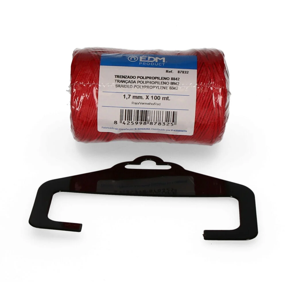 Bobine Trançada Polipropileno 8842 100m Vermelho Edm