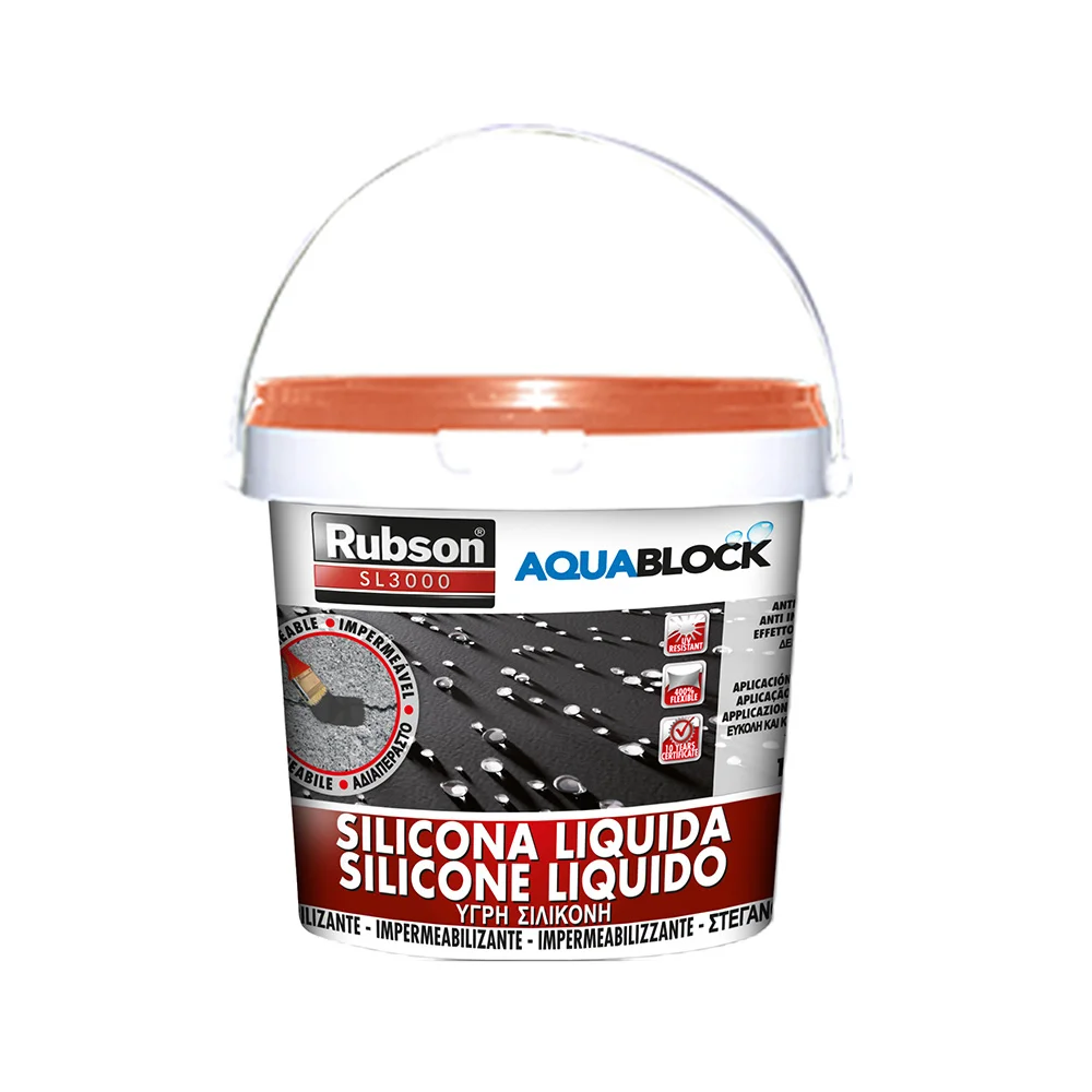 Rubson Silicone Liquido Aquablock 1Kg Telha