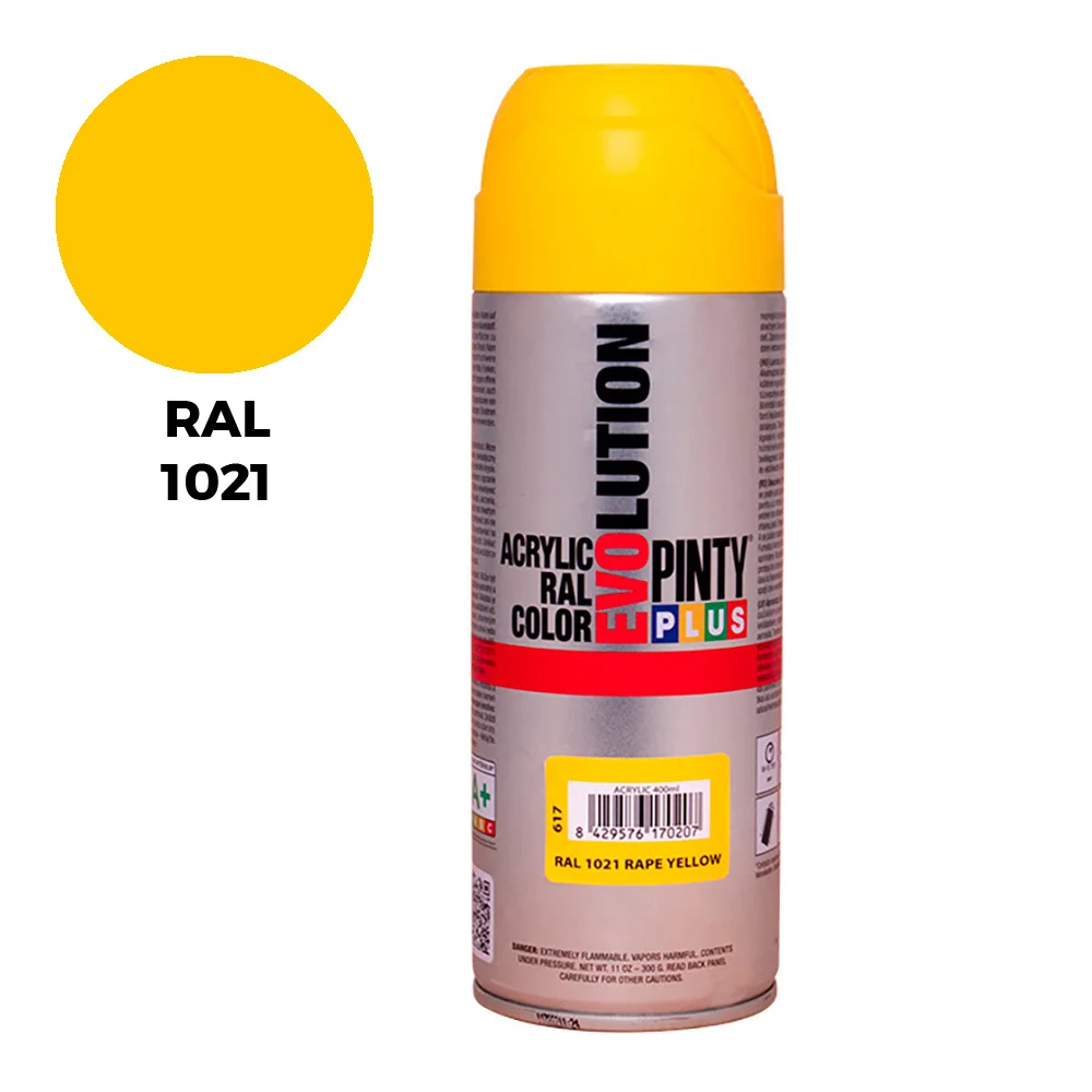 Spray Ral 1021 Amarelo Cadmio 400Ml.