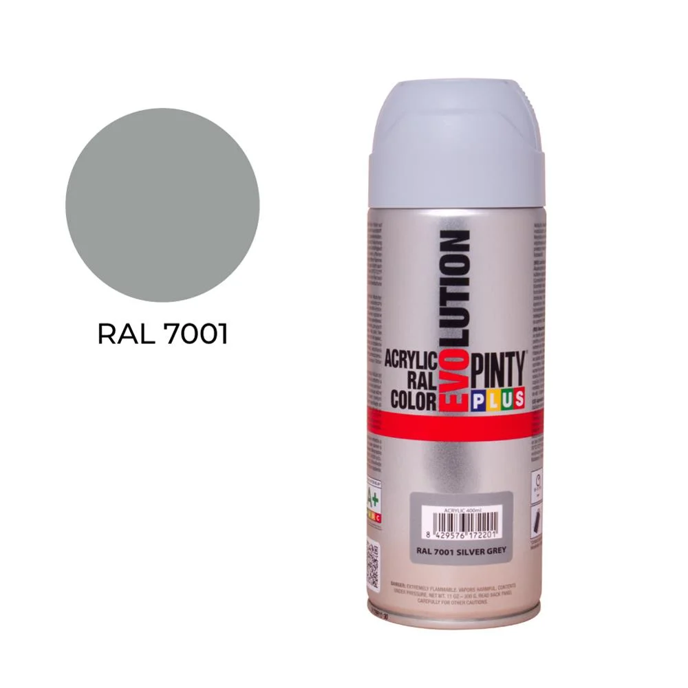 Spray Ral 7001 Cinzento Prata 400Ml