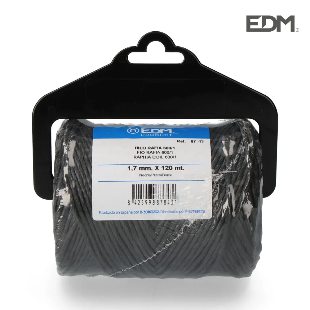 Filo Rafia 600/1 Bobine 220 Gm/120Mts Preto
