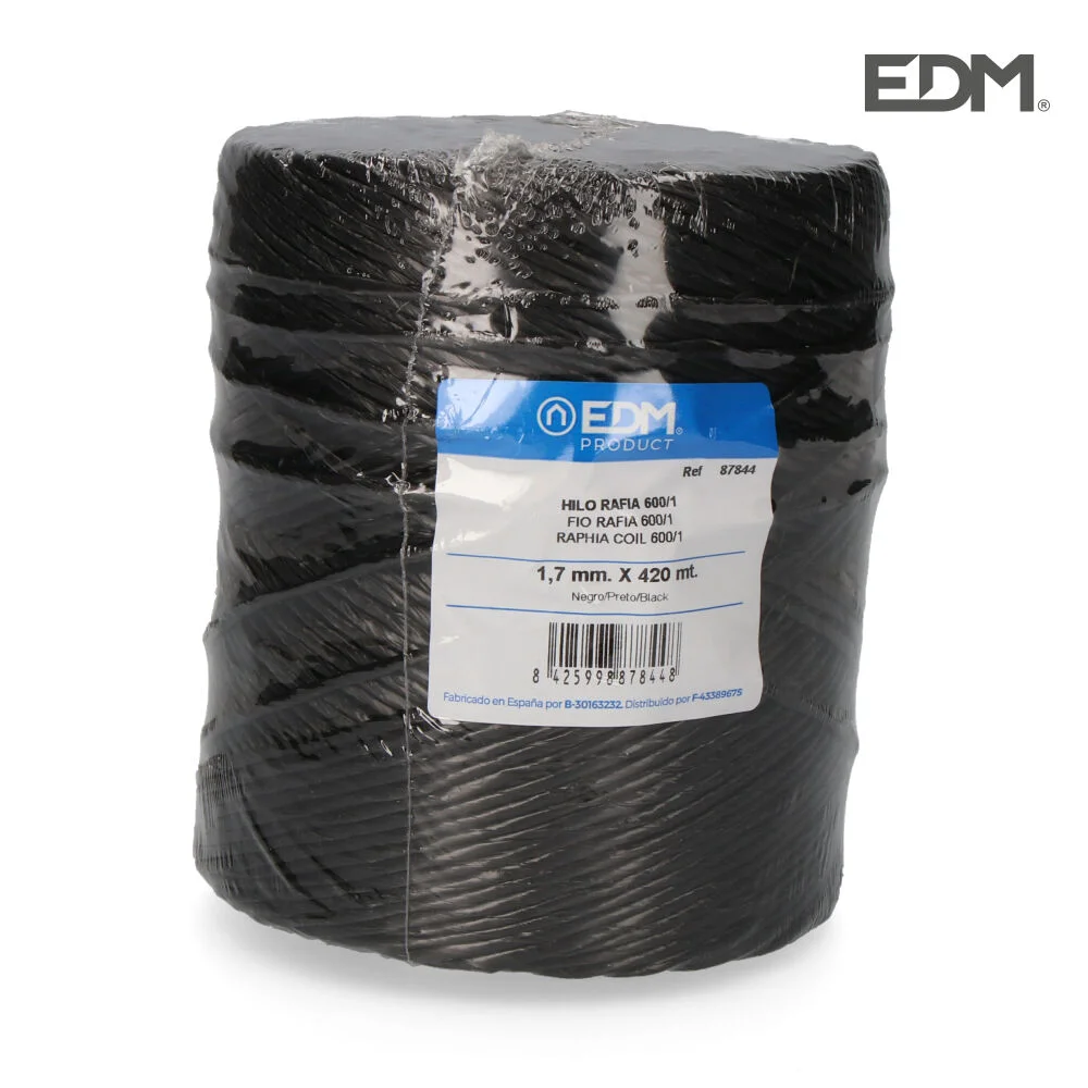 Filo Rafia 600/1 Bobine 750 Gm/420Mts Preto