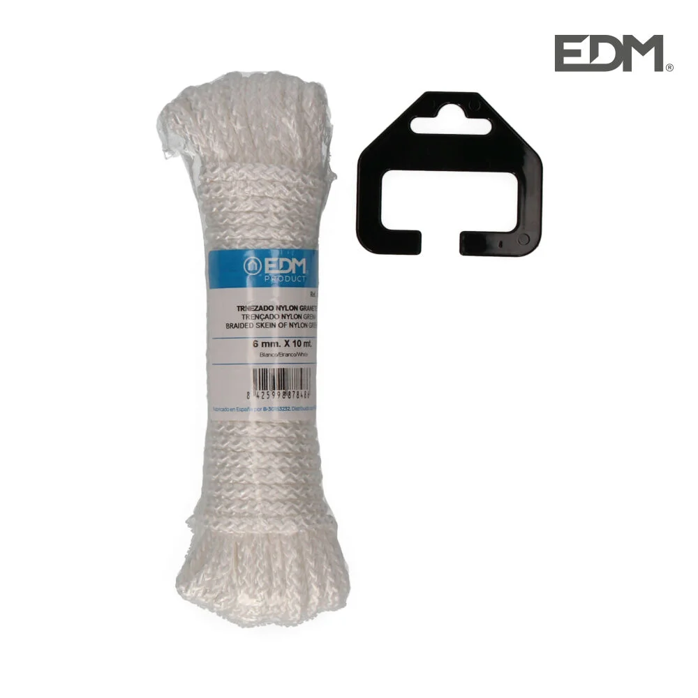 Pele Trençada Nylon 10Mts Branco Grená