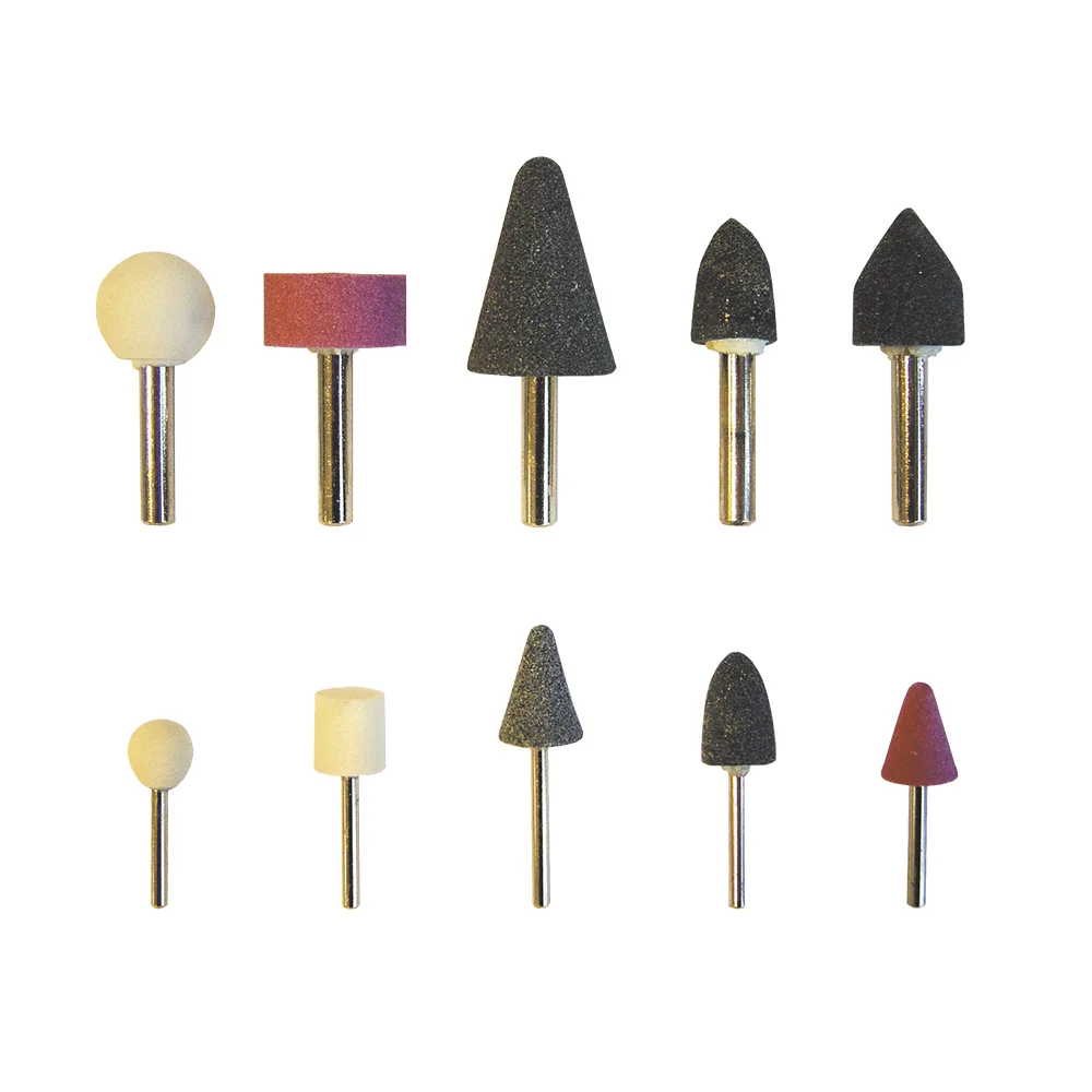 Blister 10 Rebolos Pedras Esmeril 1/4"-1/8" A210 Mota