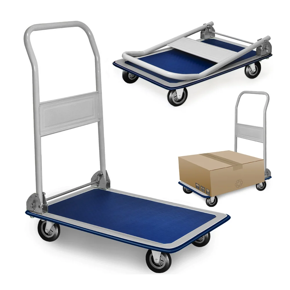 Carro De Carga Metalico Dobrável Com Rodas Max. 15