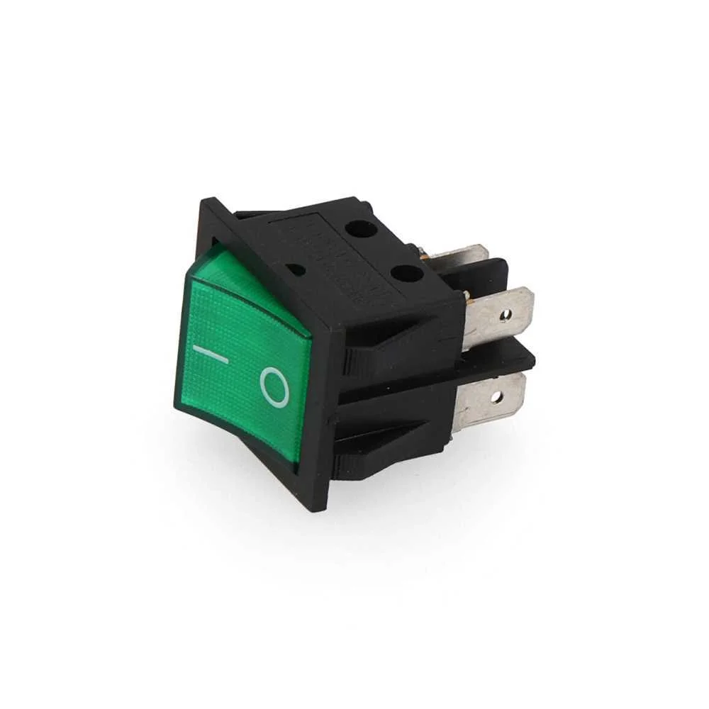 Interruptor Bipolar 15a 250v Verde Embalado