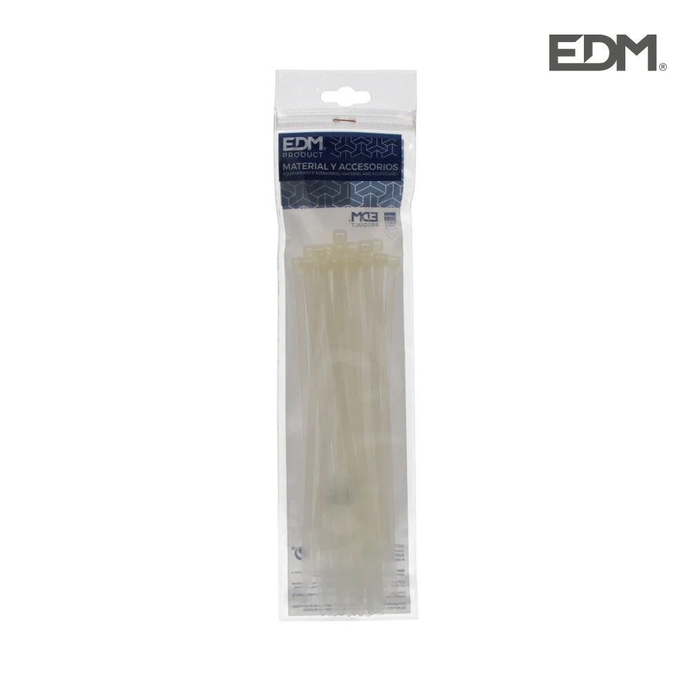 Abraçadeiras Natural 380x4,8mm Saco 25 Unidades Ed