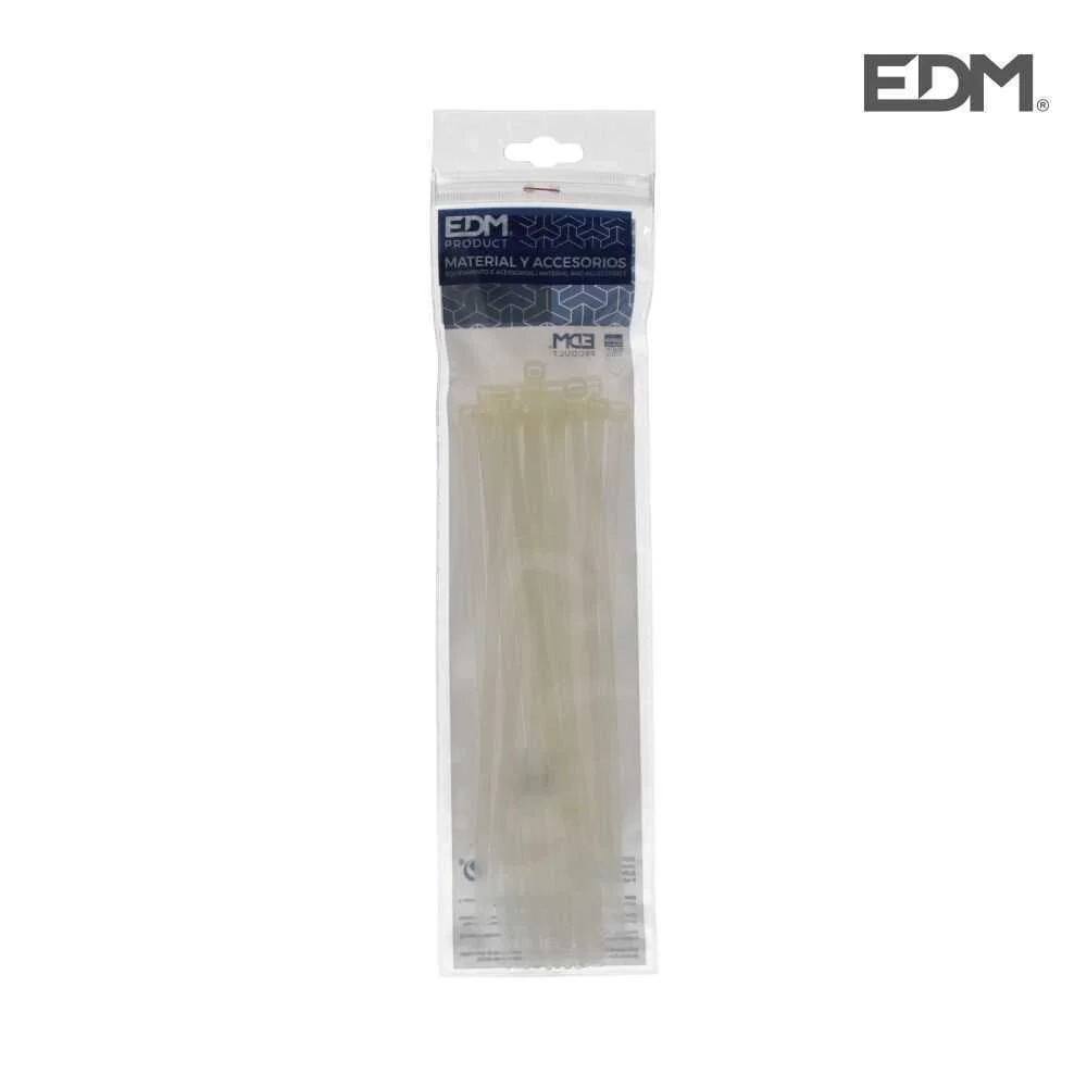 Abraçadeiras Natural 200x4,8mm Saco 25 Unidades Ed