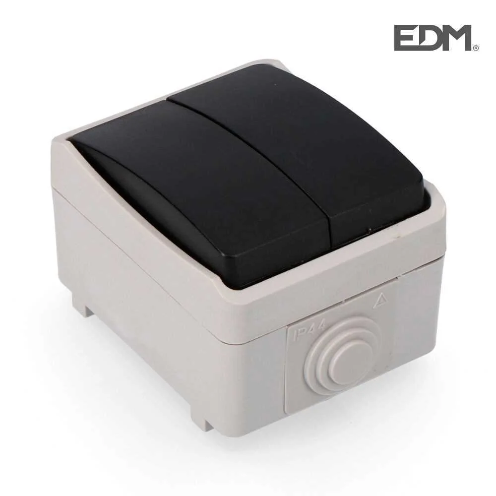 Comutador Duplo Estanque Economico Ip44 Retractil.