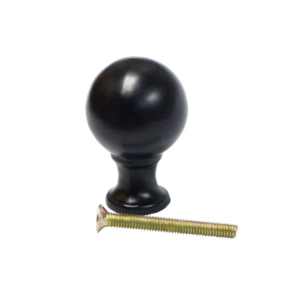Puxador Bola 25Mm Hº Preto