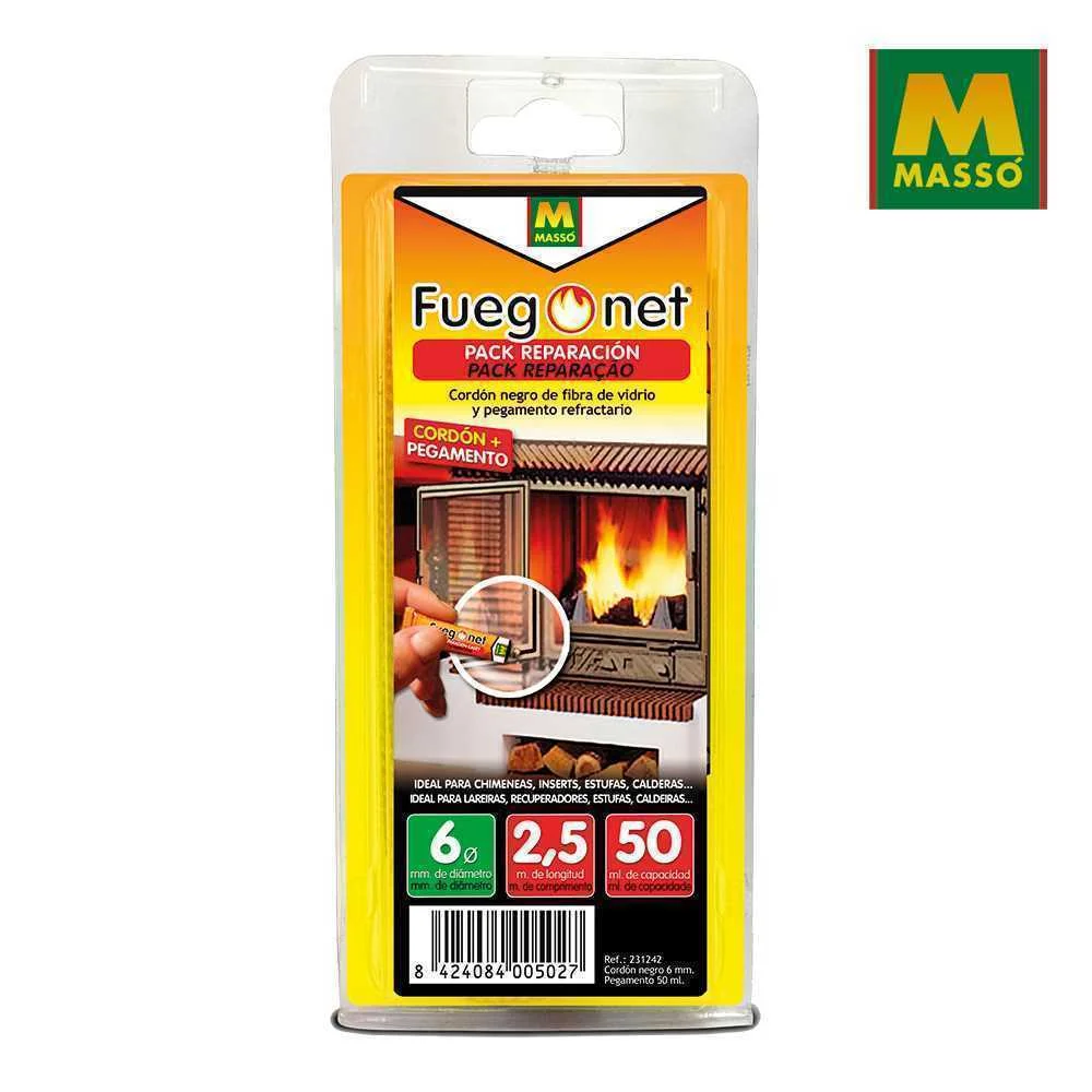 Pack Reparaçao: Cordao Isolador Ø6 + Cola 50Ml Fue