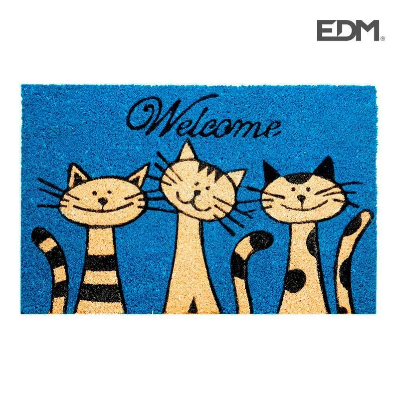Tapete 60x40cm Modelo Gatos Edm