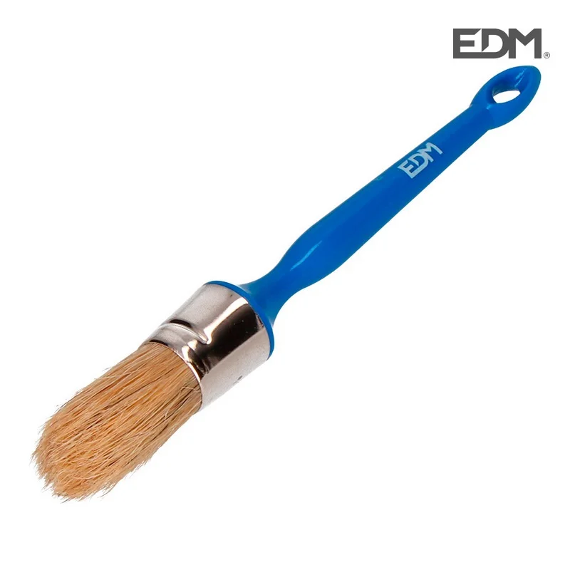 Trincha Redonda N°14 Ø14mm Especial para Todo Tipo de Pinturas e Barnizes. Edm